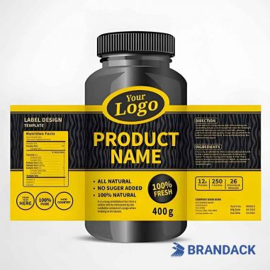 Custom Small Bottle Stickers Printing, Design Mini Bottle Stickers