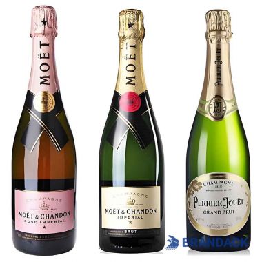 Champagne Bottle Stickers Design and Printing Tailored to Brand