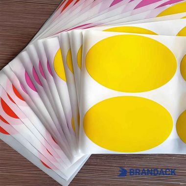 Custom Oval Shape Stickers for Bottle Packaging and Branding