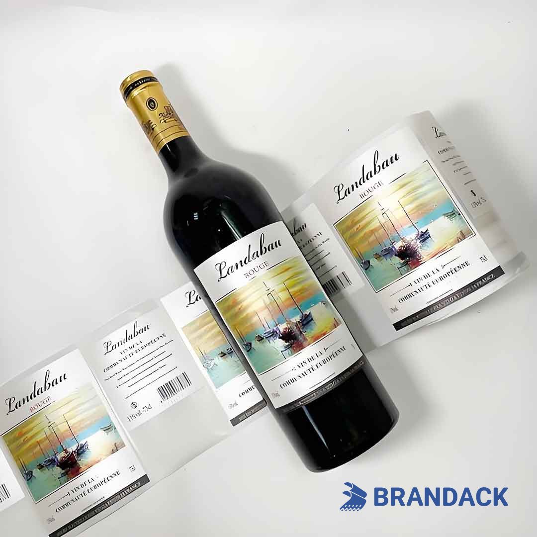 bottle branding design stickers