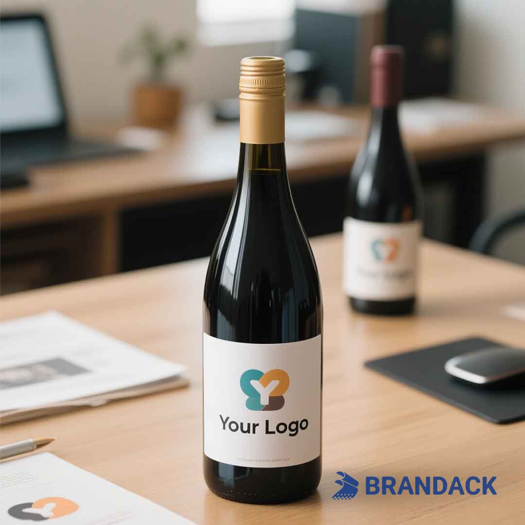 bottle branding design stickers