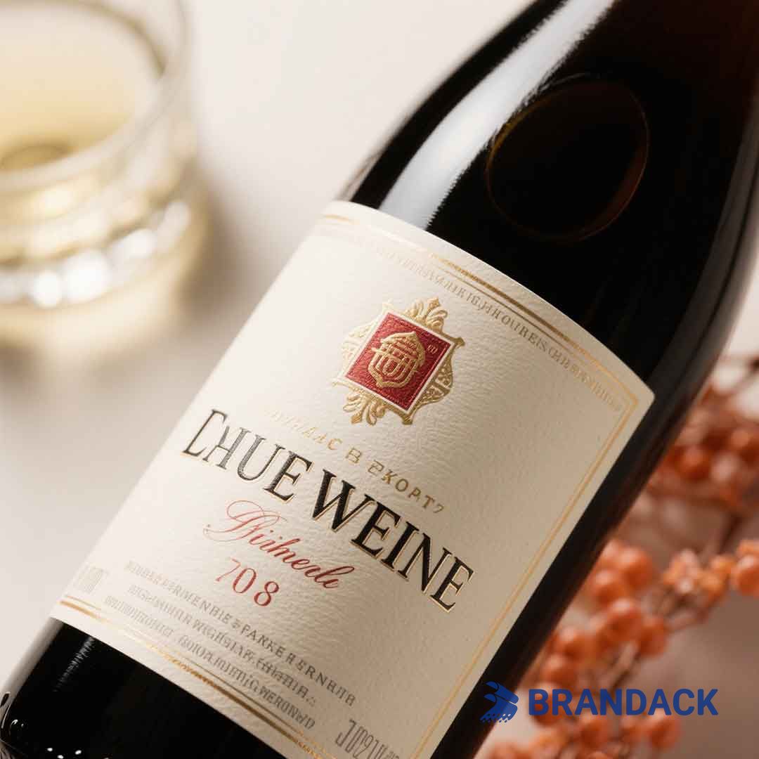 bottle branding design stickers