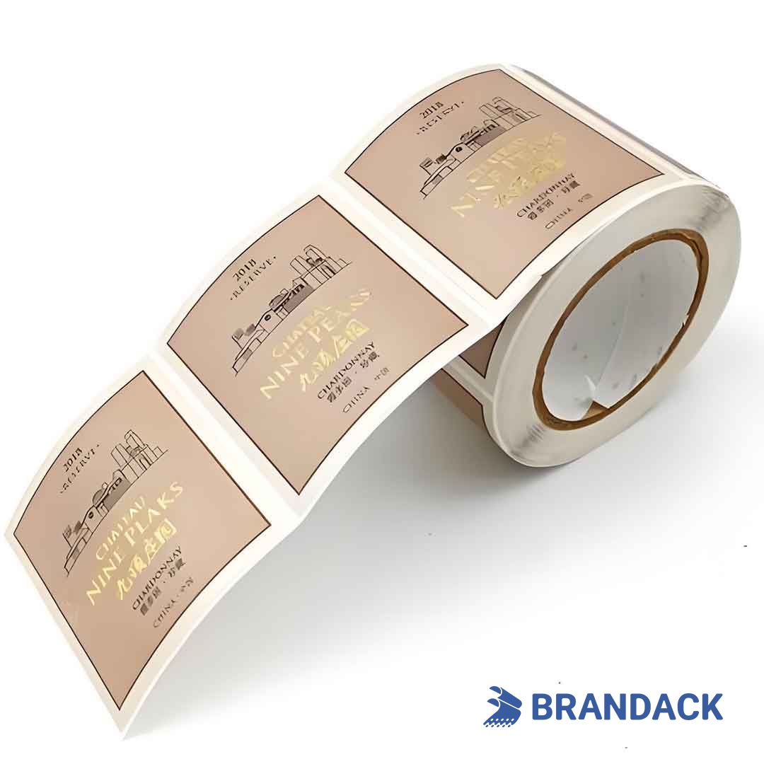 bottle branding design stickers