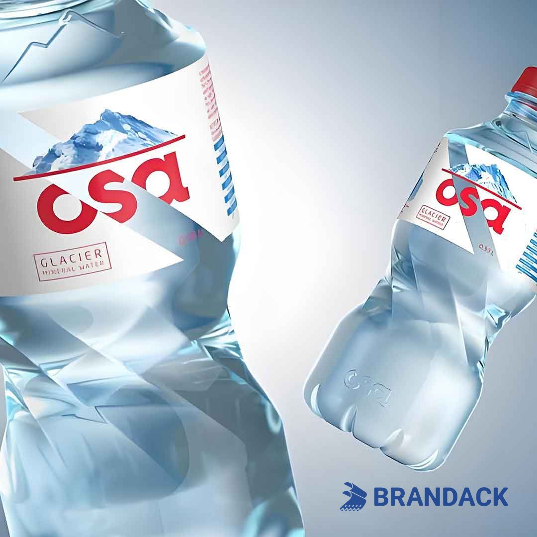 mineral water sticker design