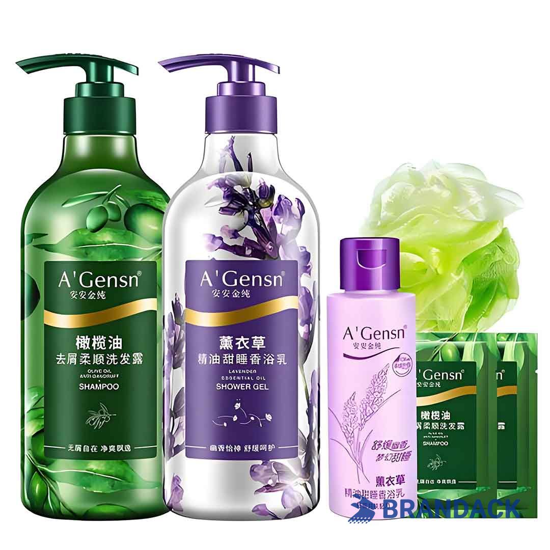 hair oil bottle sticker design