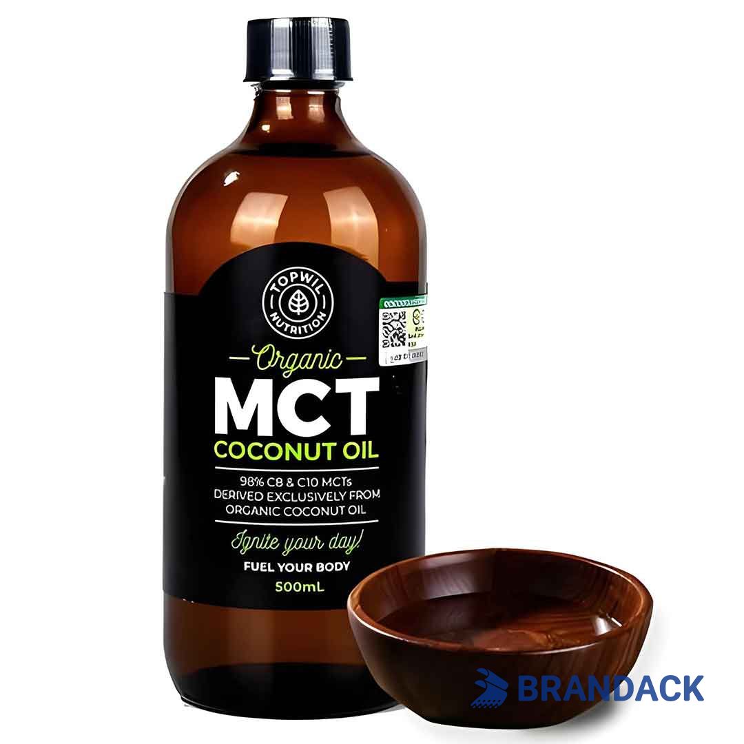 Coconut Oil Bottle Sticker Design and Printing to Boost Sales