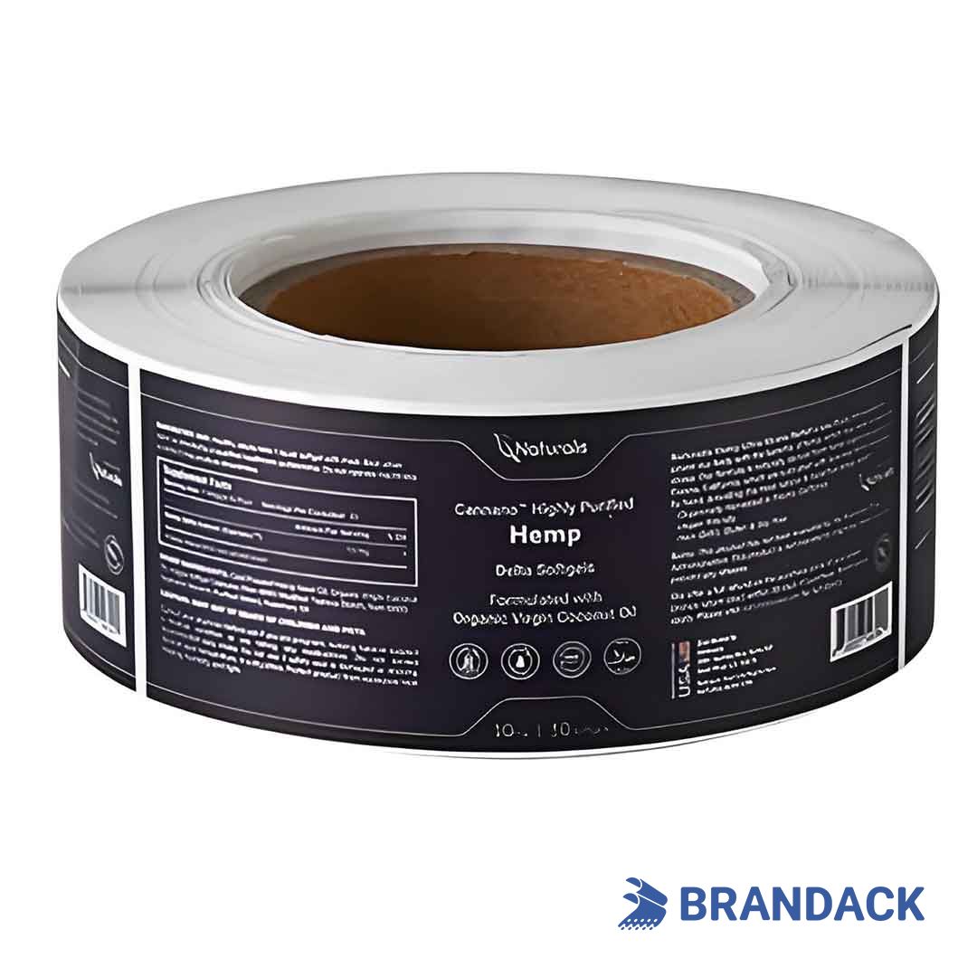 coconut oil bottle sticker design