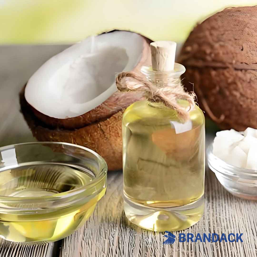 coconut oil bottle sticker design