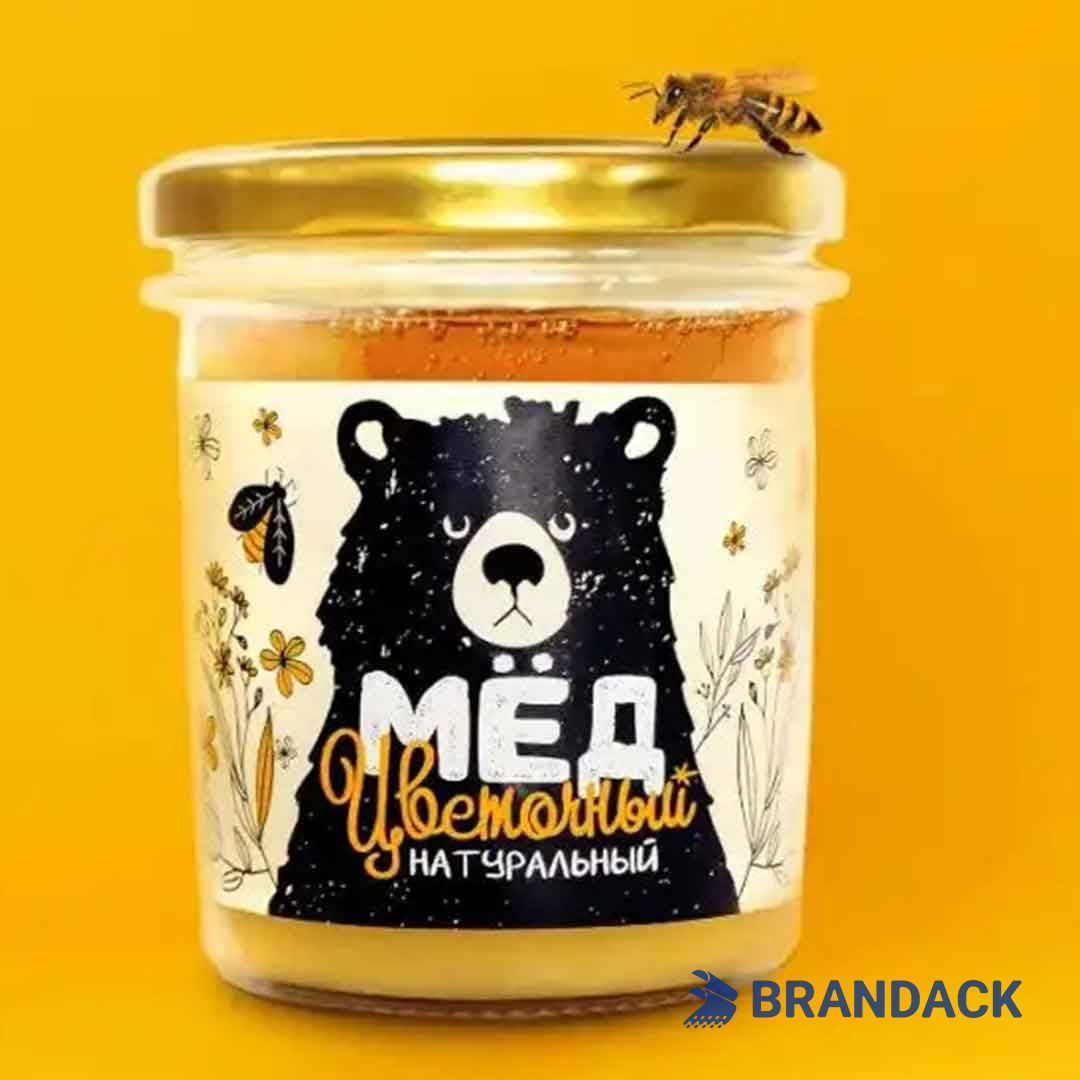 Honey Bottle Stickers Design and Printing Help to Stand Out on Shelves
