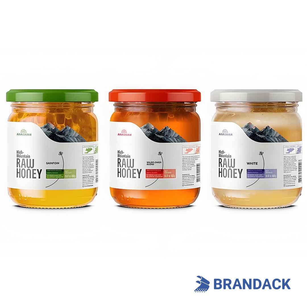 honey bottle stickers