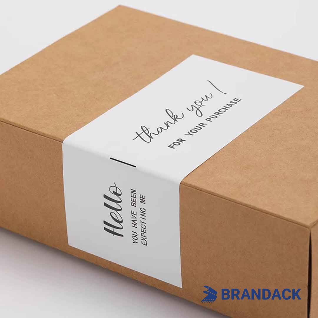 Heavy Package Labels for Carton Boxes | Custom Box Sealing Stickers