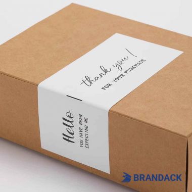 Heavy Package Labels for Carton Boxes | Custom Box Sealing Stickers