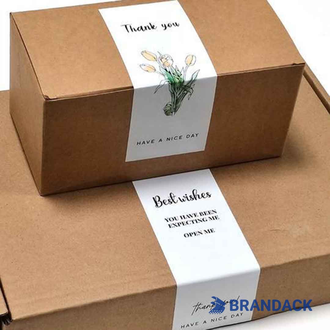 packaging box label