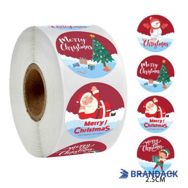 Print Round Stickers Personalized & Coloured in Red Yellow Blue White