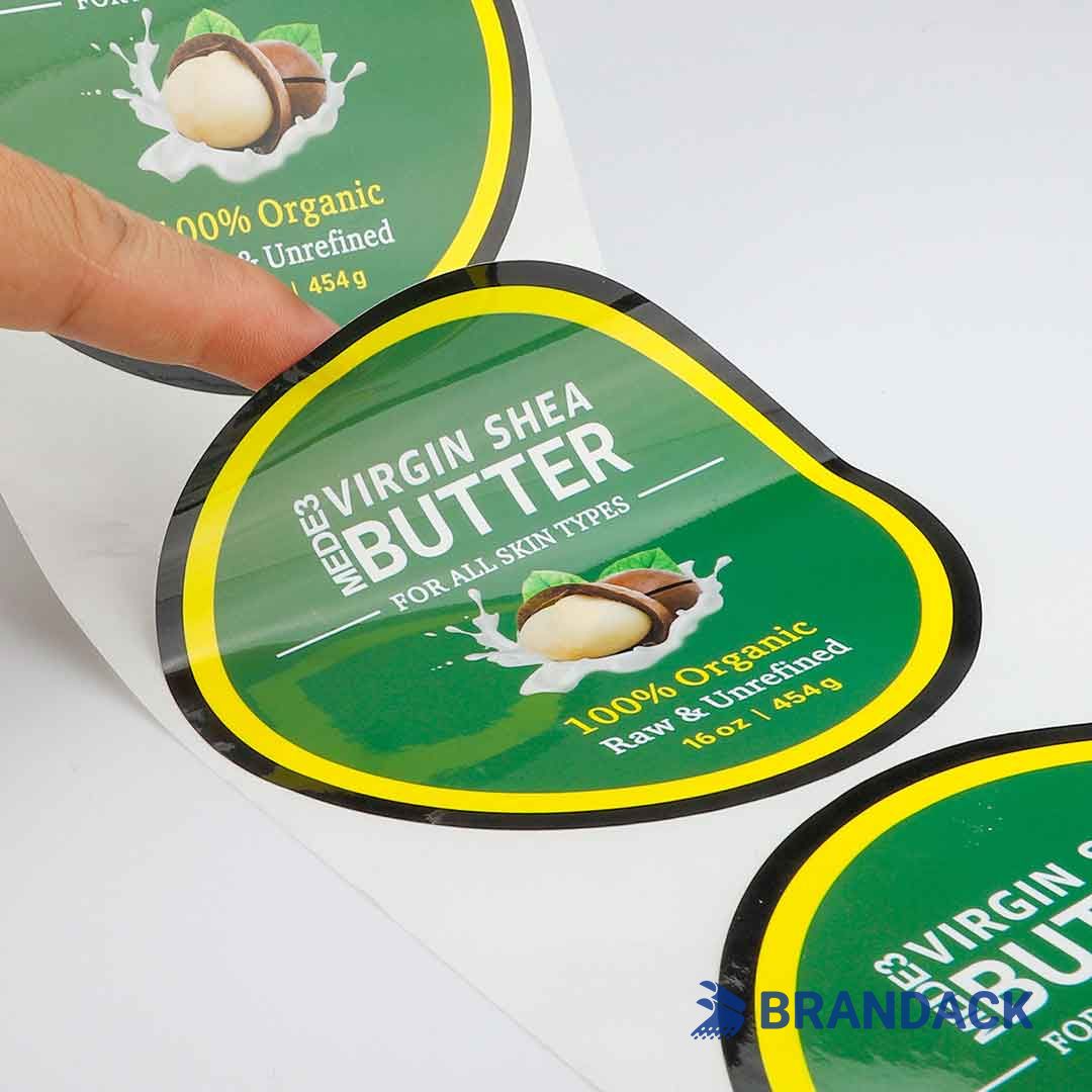 Custom Personalized Circle Stickers Colored in White Yellow Purple Black