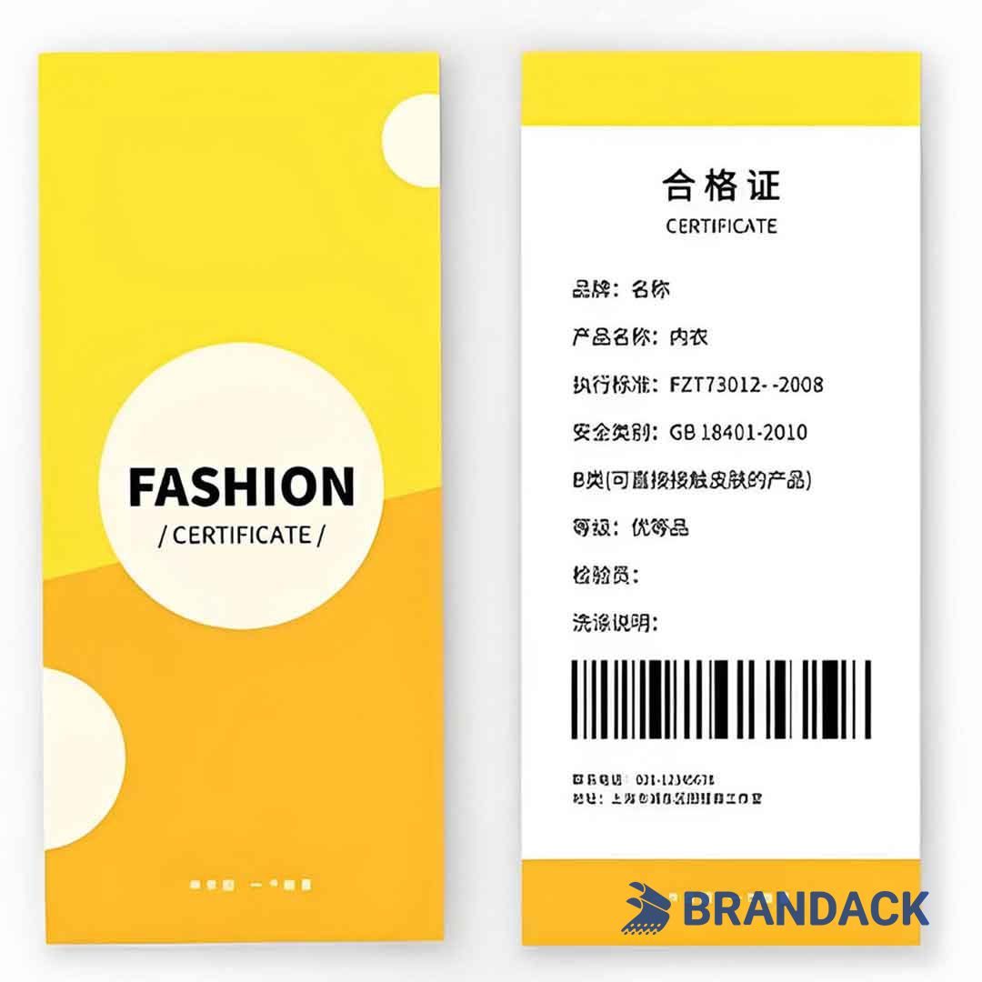 custom clothing price tags