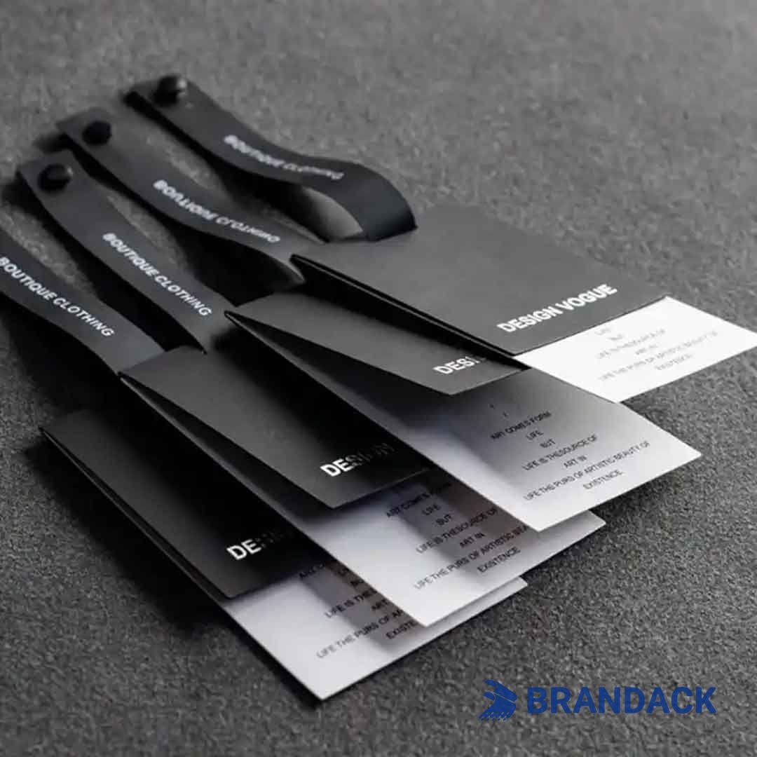 Custom Apparel Hang Price Tags | Bespoke Apparel Swing Tags with Logo