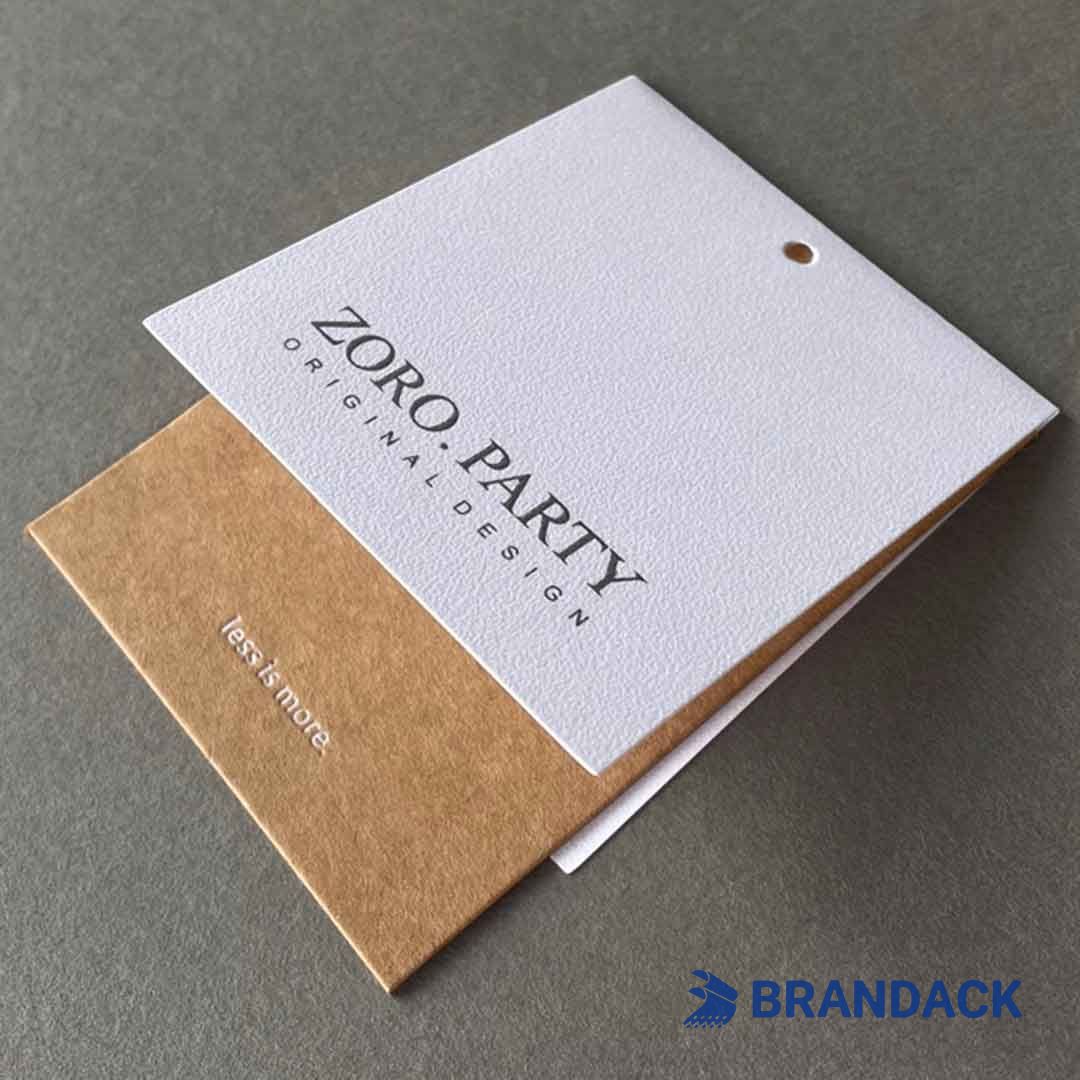 Branded Swing Hang Tags on Clothes | Custom Price Tag Design for Clothing