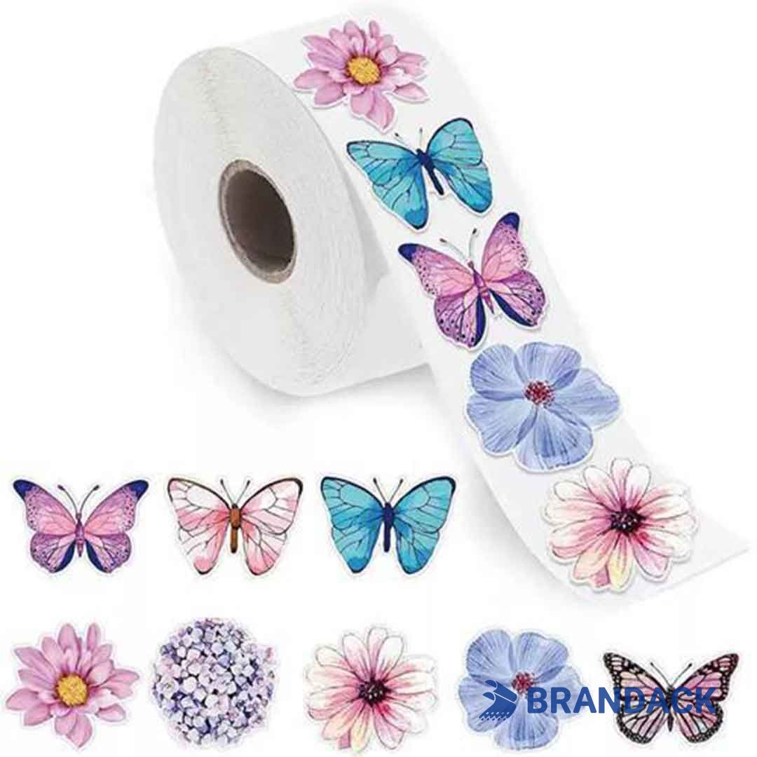 white adhesive labels