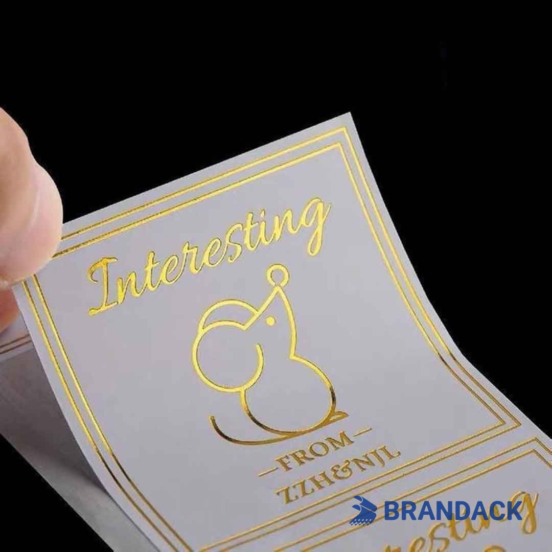 white adhesive labels