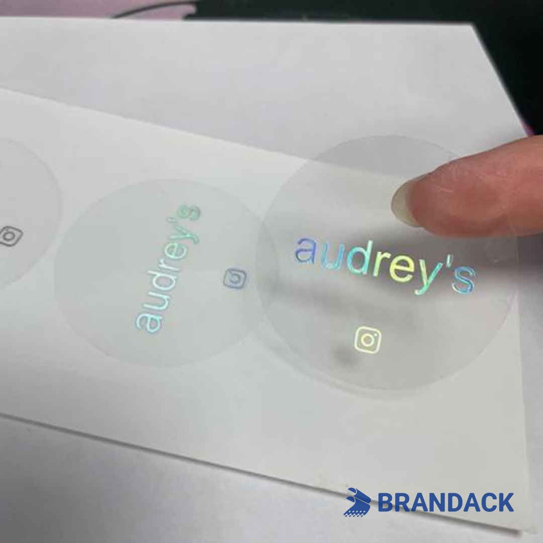 clear adhesive labels