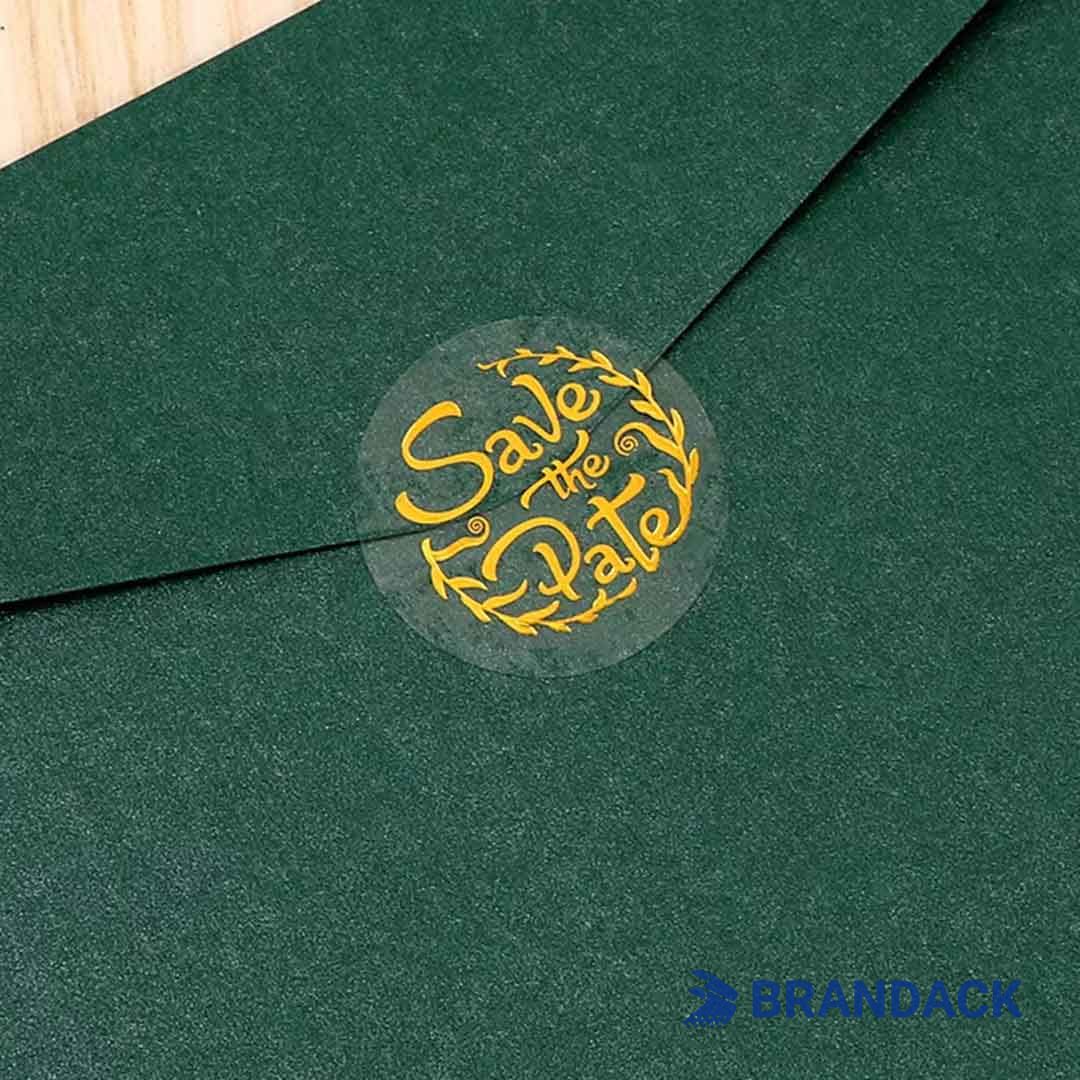 clear self adhesive labels