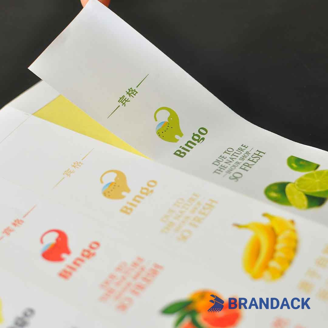 printed business sticky labels
