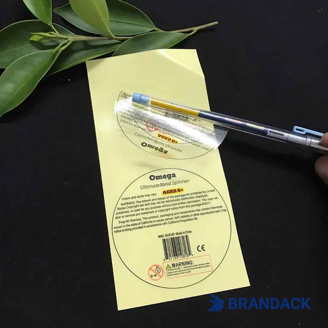 custom clear sticker labels