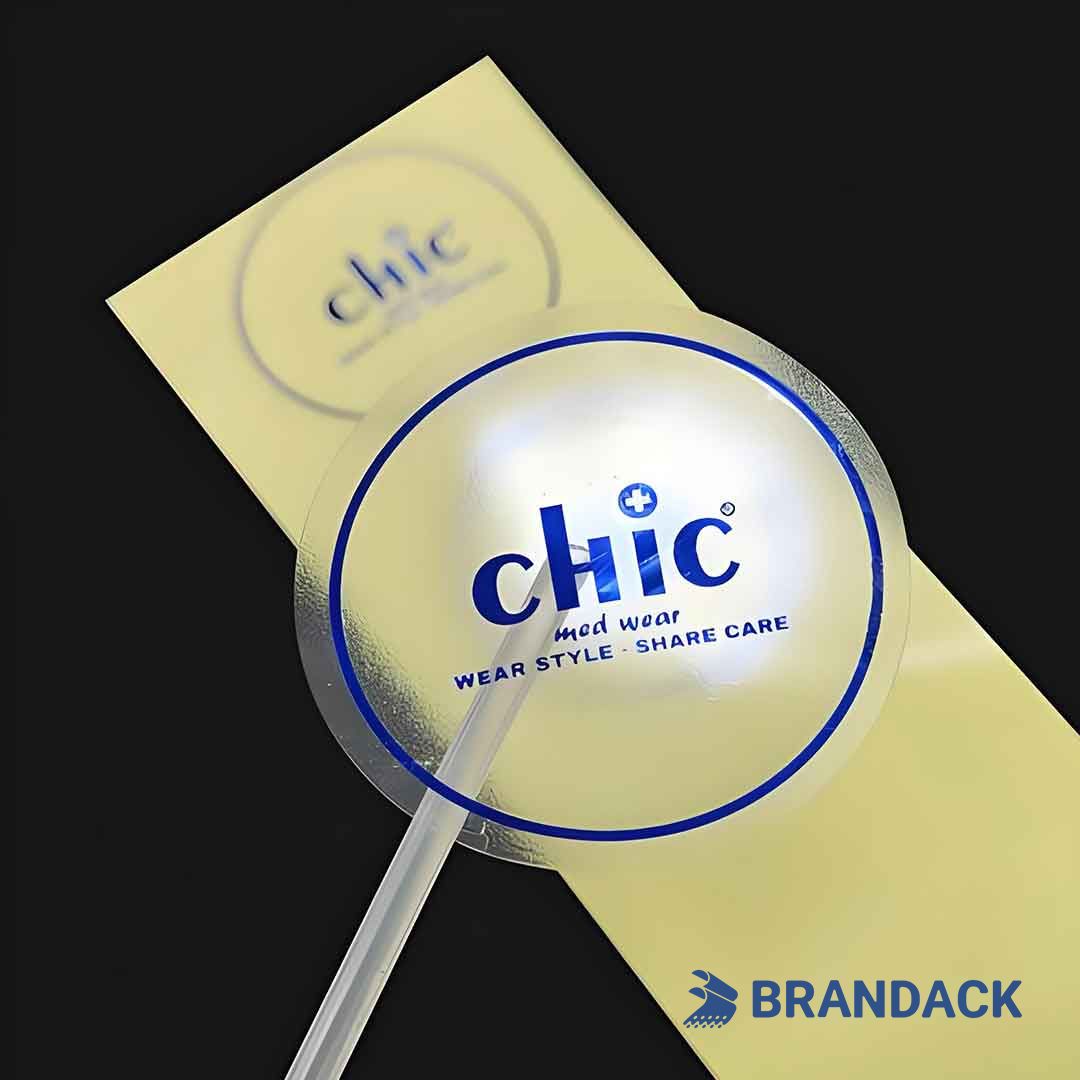 clear sticker labels