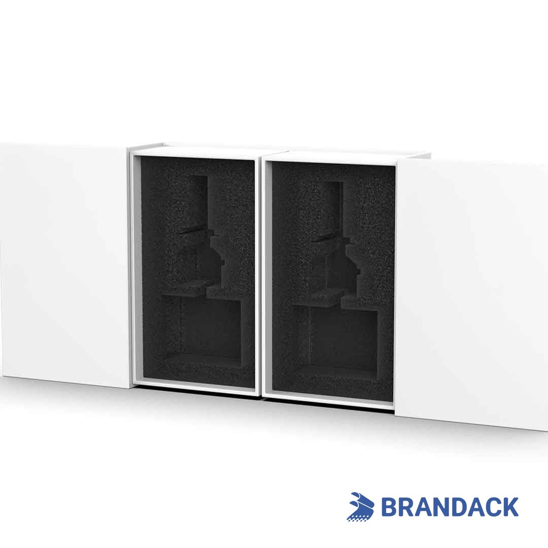 white corrugated boxes