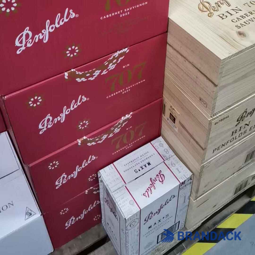 white corrugated boxes