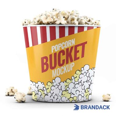 Custom Brand Printed Popcorn Buckets No Minimum with Design Service