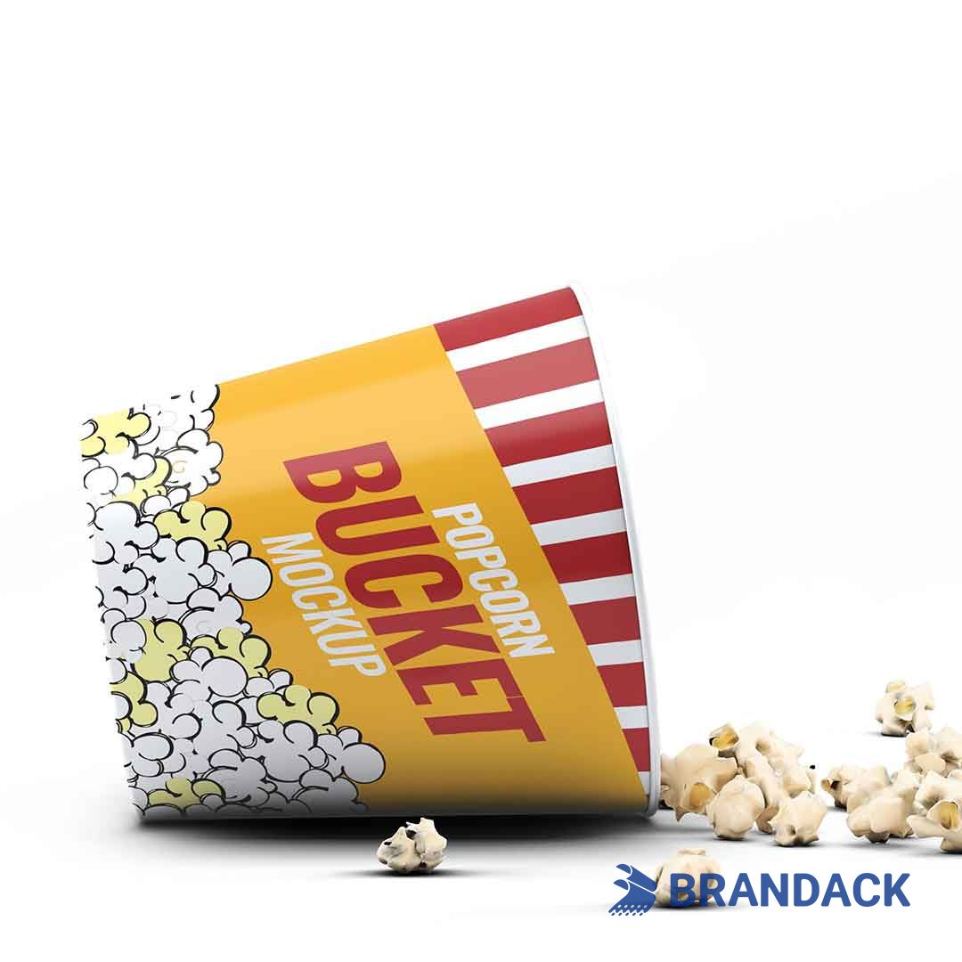 branded printed popcorn buckets