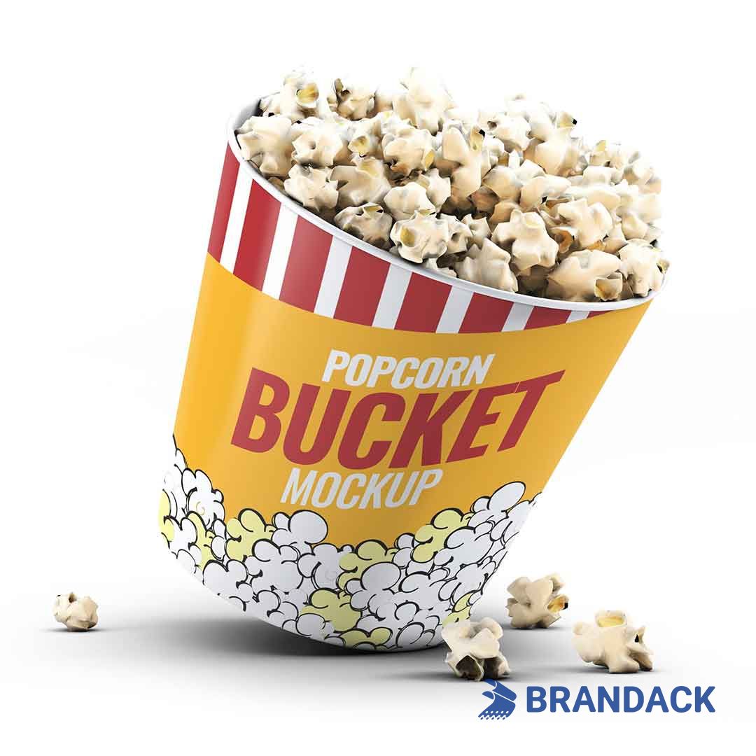 branded printed popcorn buckets
