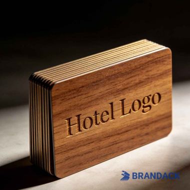 Custom Wooden RFID Hotel Key Card Printing Service