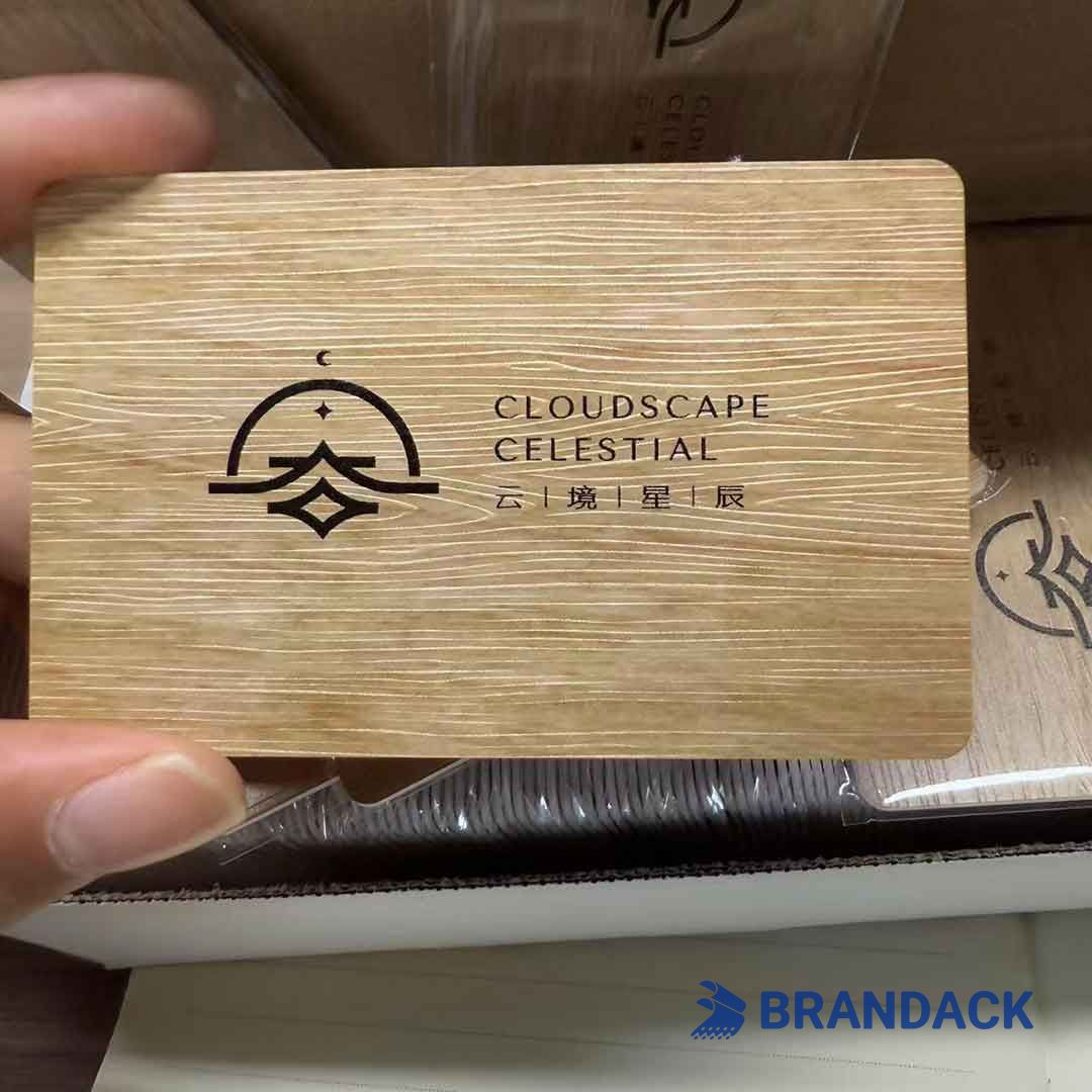 wooden rfid card