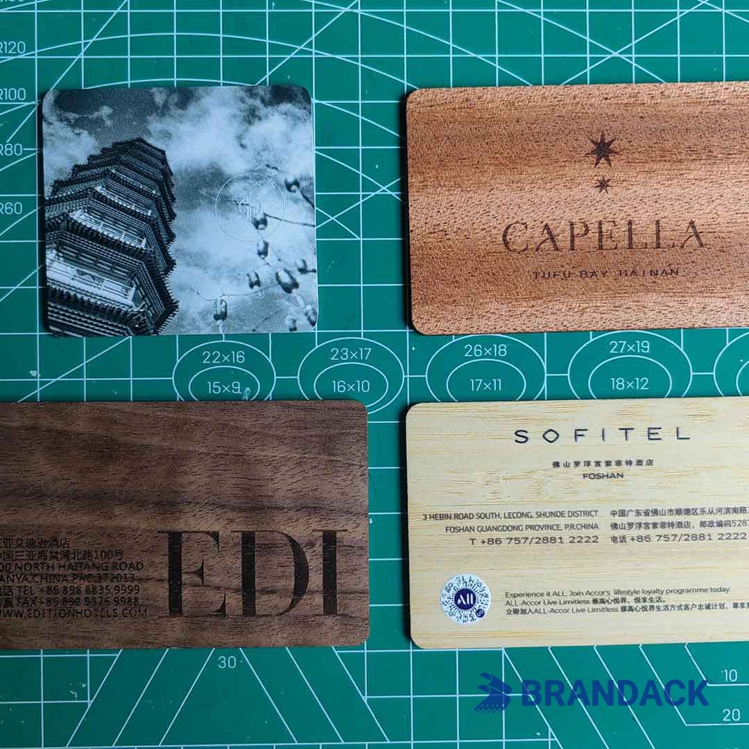 wooden rfid card