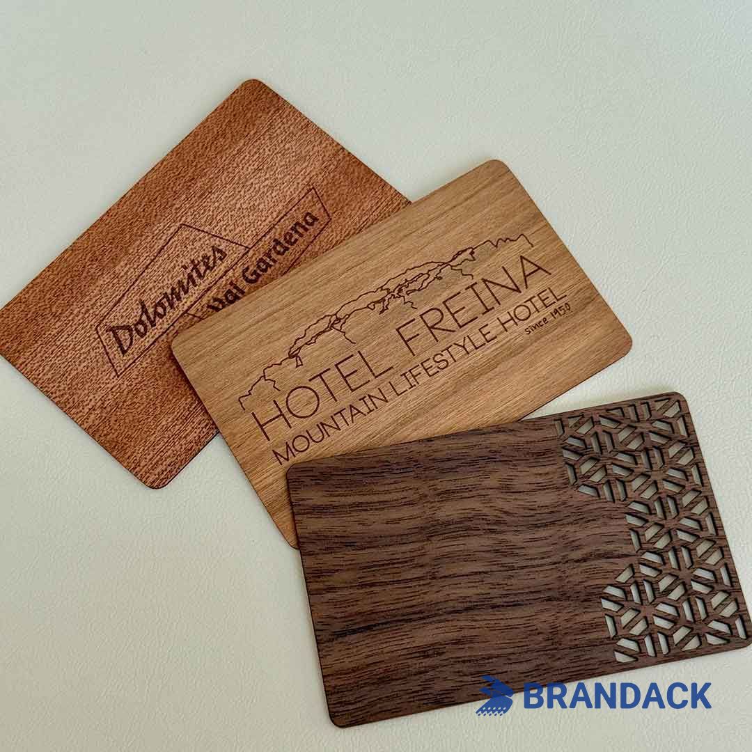 wooden nfc cards