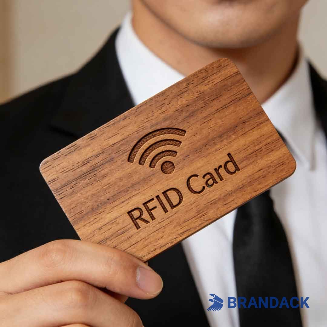 wooden hotel key cards