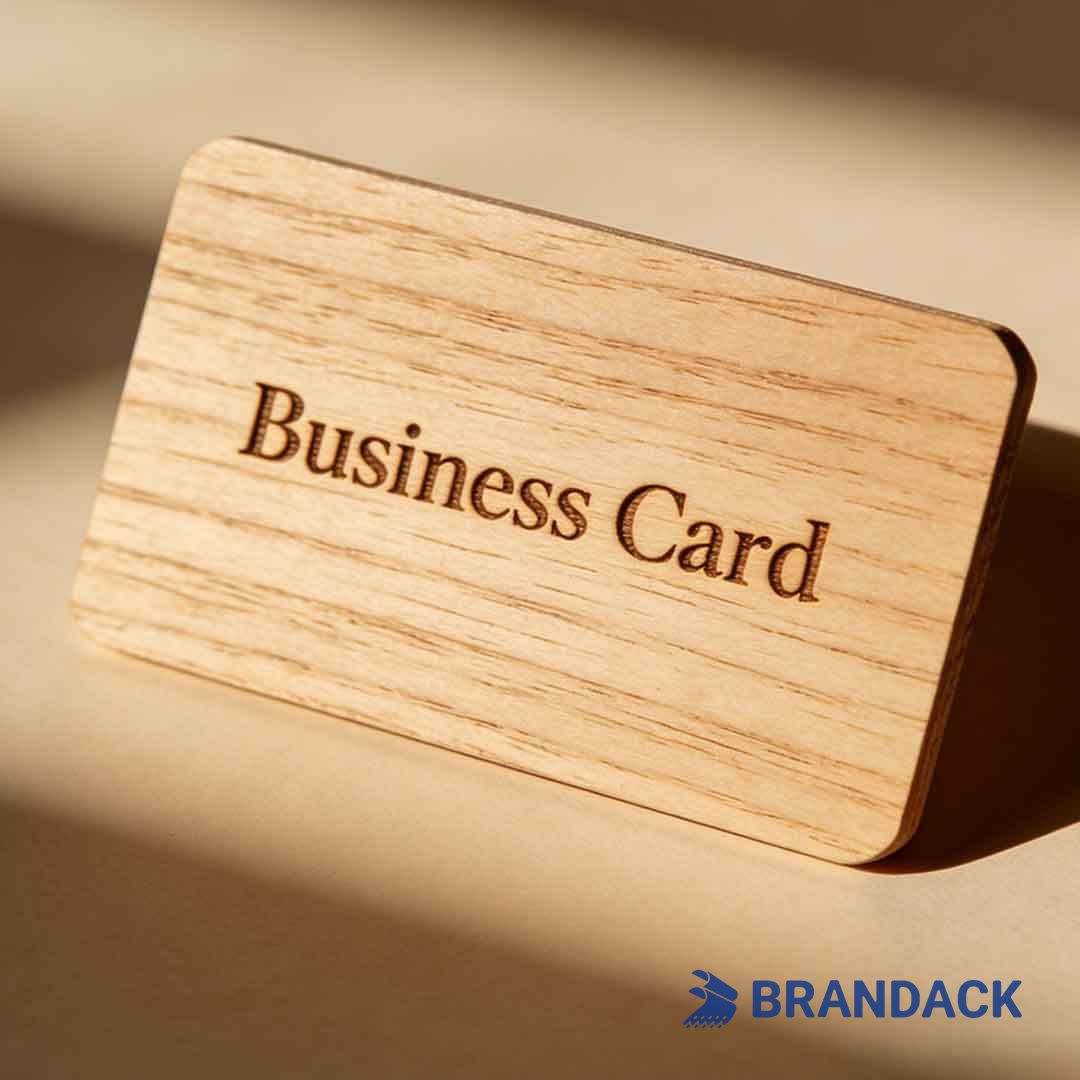 wood visiting card design