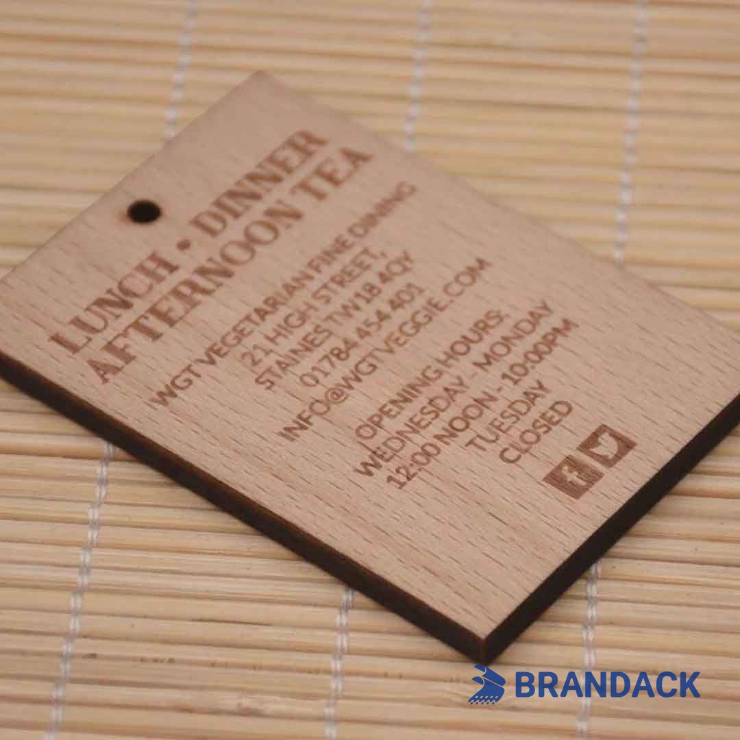 wood visiting card design