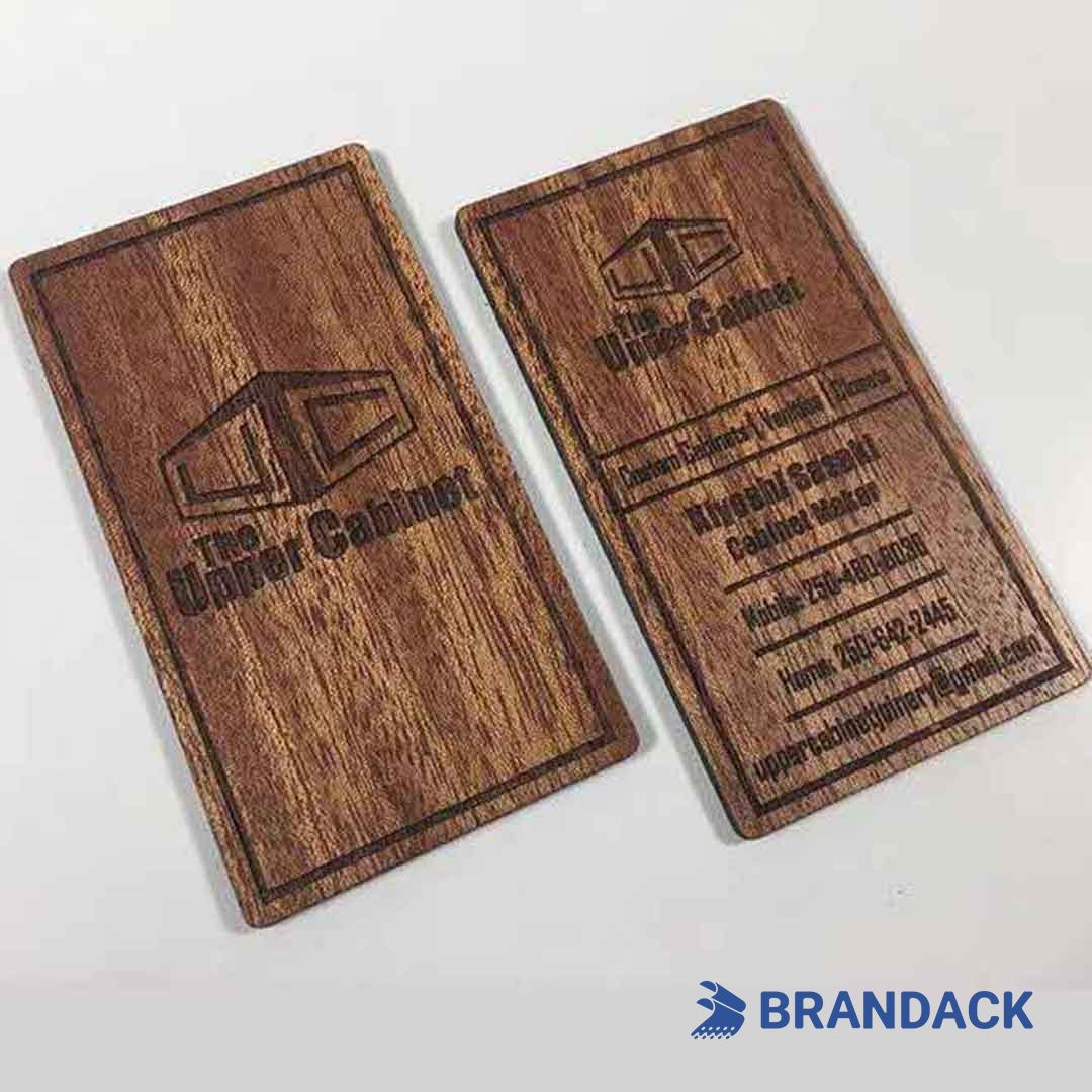 wooden business cards