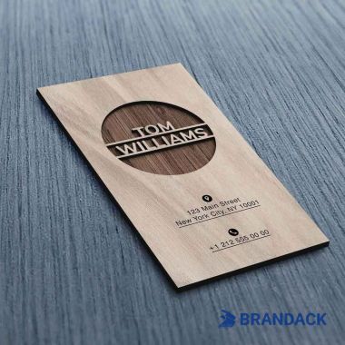 Custom Wood Business Cards Laser Engraved & Tailored to Brand