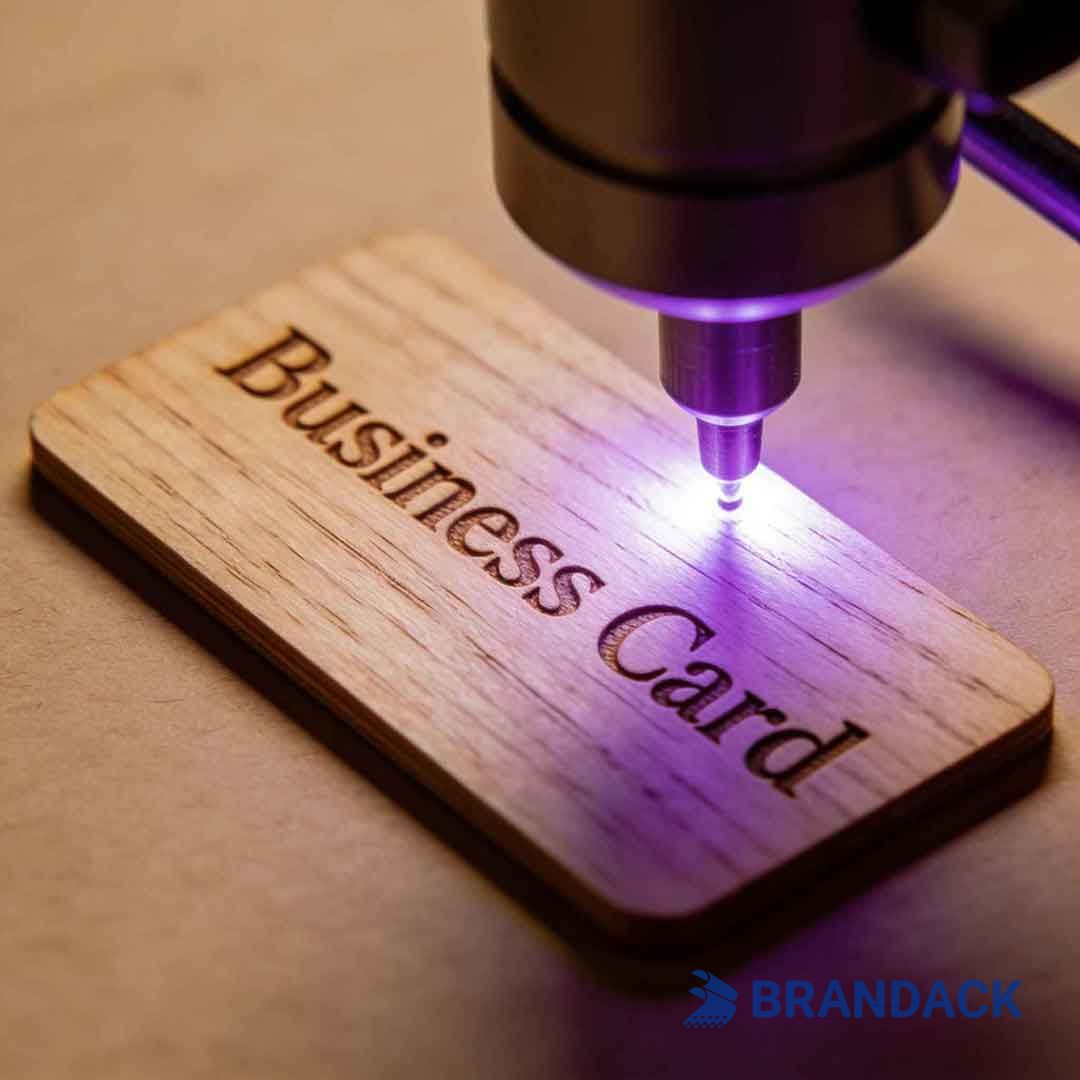 wood business cards