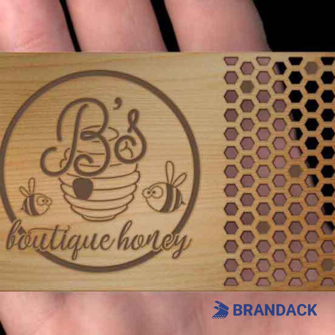wooden card design