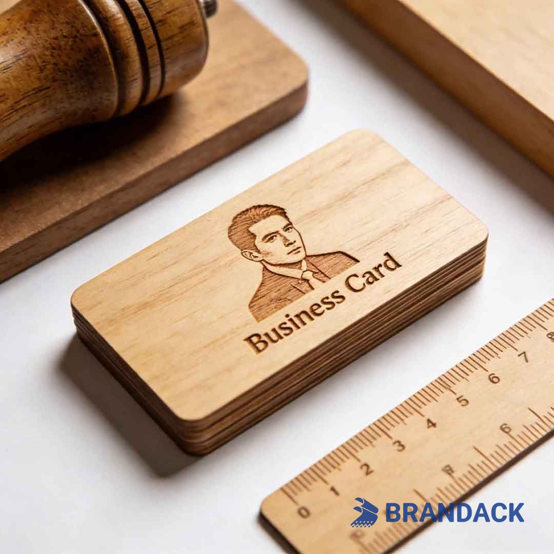 wood visiting card design