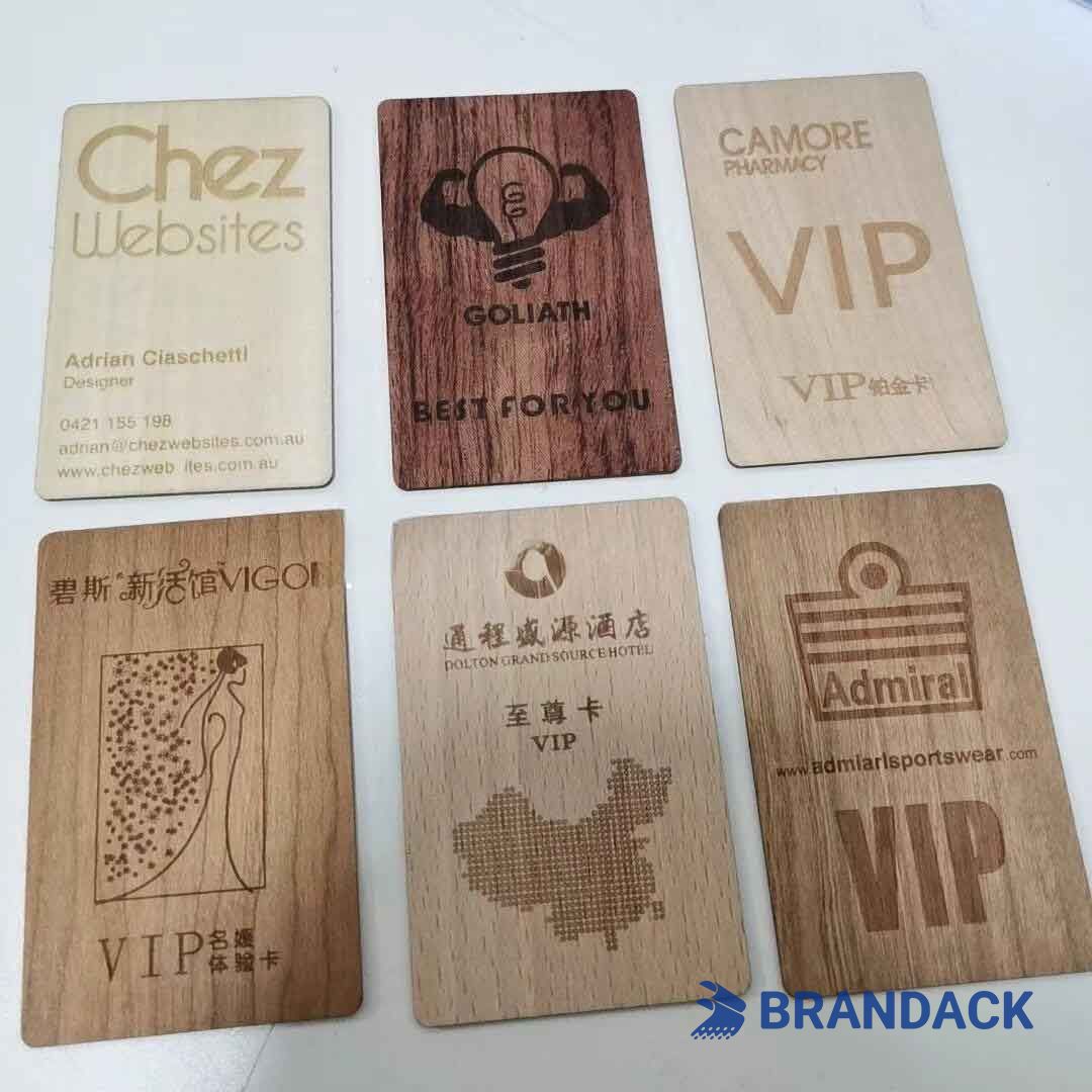 thin wood business cards
