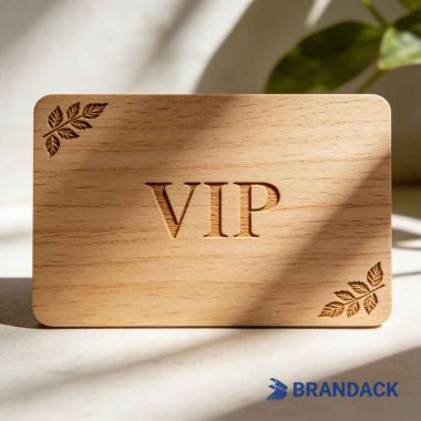 Custom Woodworking Business Cards - Wood Veneer RFID Loyalty Cards