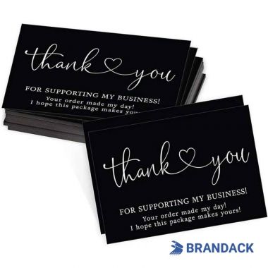 Custom Company Business Thank You Cards Tailored to Brand