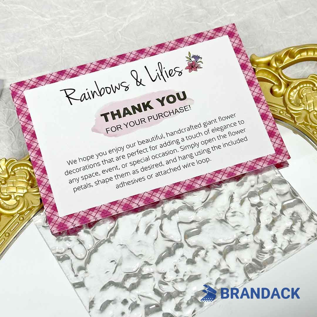 custom business thank you card